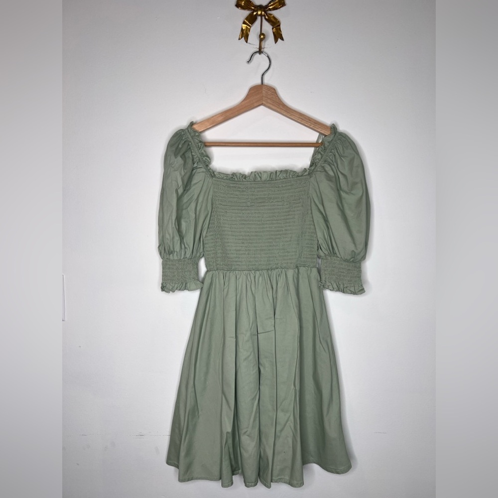 Altar'd State Sage Green Mini Dress